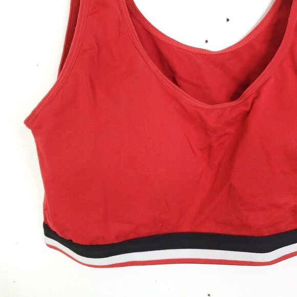 Us Polo Assn Bra Womens XXL Preppy Country Sports Red Workout Normie Casual - Picture 3 of 5